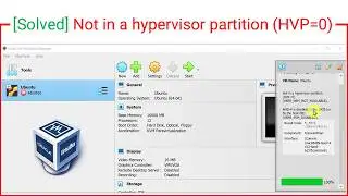 How to fix NOT IN A HYPERVISOR PARTITION ERROR