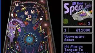 3D Pinball Space Cadet | GETTING OVER A MILLION POINTS | Windows XP Gameplay