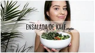 Ensalada de kale con aderezo de aguacate 🥑💓 vegana | Paulina Cherri