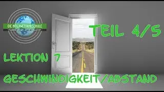 Theorieunterricht Fahrschule Lektion 7 -  Teil 4/5 Geschwindigkeit/Abstand