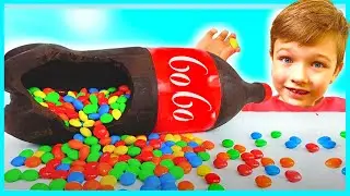 Андрей  и папа  Шоколад и Газировка Челлендж
