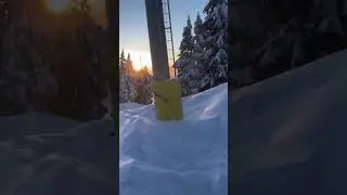 Hitting the jumps underneath the Lions chair on Cypress Mtn