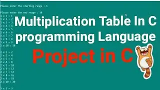 HOW TO CONSTRUCT MULTIPLICATION TABLE IN C PROGRAMMING
