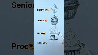 How to draw Cup Cake 🎂 #shorts #art #drawing #viral #youtubeshorts #treanding