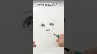 Tutorial drawing simple girl anime step by step 