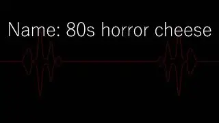 Some weird audio stuff I did.