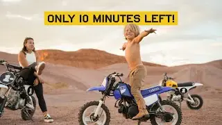 Chasing the sunset for a pit bike photoshoot - VLOG