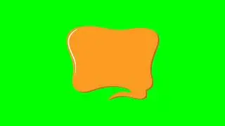 Coloured speech bubbles. Green screen pack (