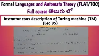 instantaneous description of turing machine | ID of turning machine