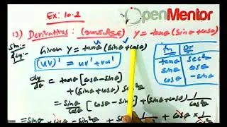 (11th Maths TN) Differentiability and Methods of Differentiation Ex 10.2 Sum - 13