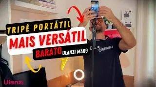 MELHOR E MAIS BARATO TRIPÉ PORTÁTIL E VERSÁTIL PARA CELULAR | ULANZI MA09