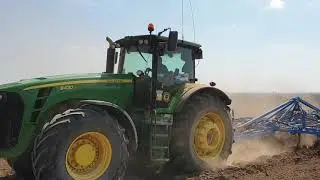Подготовка почвы новым культиватором Lemken Karat 9.