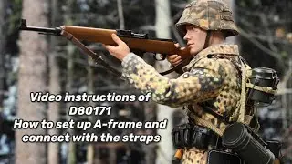 Video instructions of D80171 How to set up A-frame and connect with the straps
