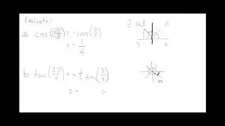 Evaluating Trigonometric Ratios in Radians without a calculator