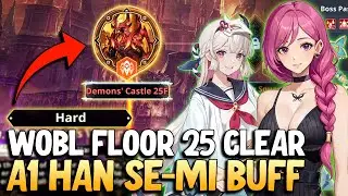[Hard] WOBL - Demons' Castle 25F - 555K Total Power | Solo Leveling: ARISE