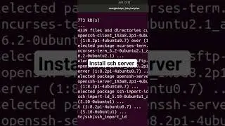 Install ssh server Linux Ubuntu 20.04