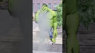Hulk Sneeze Create Waterfall  !! #animationshorts #animation #Hulk #iclone8 #ironman #goon #gta