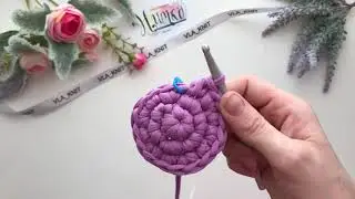 Пасхальная корзина из трикотажной пряжи