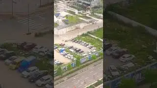 Окно отеля в Южной Корее