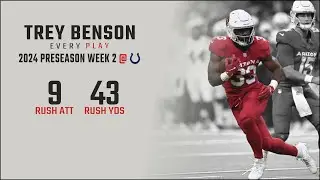 Trey Benson Preseason Week 2 Replay: Every Run @ Indianapolis Colts