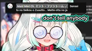 Mint shares lewd doujin on stream