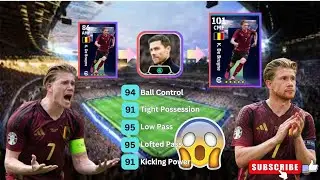 How To Train K De Bruyne In Efootball [efootball] #pes #efootball