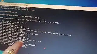 save your Data with help python Command Prompt