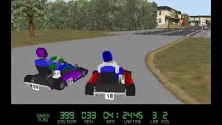 Virtual Karts PC MS-DOS Intro & Gameplay