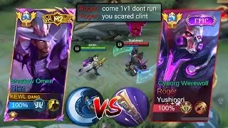 GLOBAL CLINT VS NEW META GLOBAL ROGER TRASHTALKER!!🔥 ( WHO IS THE BEST GOLD LANE?! ) - MUST WATCH!