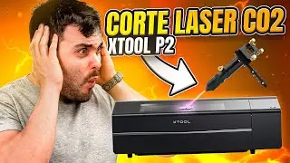 Mi primera vez con una maquina de corte laser de CO2, DE LOCOS!! | Xtool P2