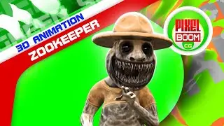 Zookeeper Green Screen Zoonomaly Monsters 3D Animation PixelBoomCG