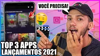 VOCÊ PRECISA!! TOP 3 MELHORES APLICATIVOS LANÇAMENTOS DE 2021 PARA SEU CELULAR