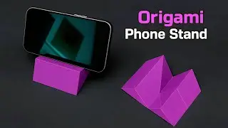 Easiest Origami Phone Stand Ever! - How to Fold