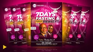 How to design an Attractive Church Flyer S01E01/ PHOTOSHOP TUTORIAL