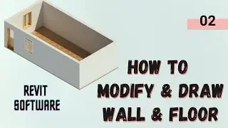 How to Modify and Draw Wall and Floor in Hindi using REVIT || Lec 2
