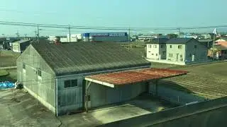Bullet train Shinkansen  from Nagoya to Kyoto