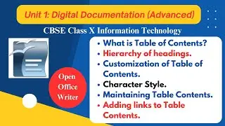 Table of Content in Open Office Writer | Create and Customize Table of Contents in OpenOffice Writer