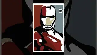 Python Turtle Graphics - 44 ||  Iron Man || Art by Code #shorts