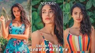 Portrait green preset | How to download lightroom presets | Lightroom preset | Green preset
