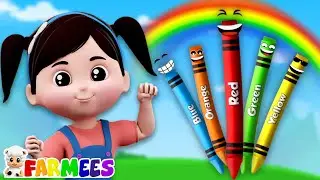 Canción De Colores Con Crayones Rima Divertida Para Bebés En Edad Preescolar Por Farmees