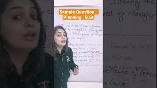 Sample Question of PLANNING Business Studies