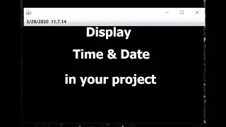 How to Display Current Date and Time in your Project|java|Netbeans