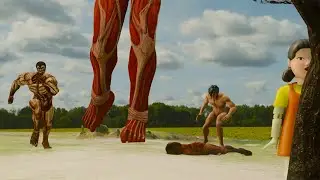 Titan Shifter playing the Squid Game - Attack On Titan Squid Game