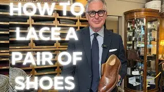 How to lace a pair of shoes