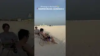 Mornings at the beach 🏖️ #jumeirah #jumeirahbeach #sunrisebeach #dubai #uae #fyp