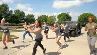 Watch Our Team Pull A Military Humvee!