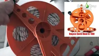 Anchor winch from cord reel for inflatable boat  Якорная лебедка из катушки удлинителя для ПВХ лодки