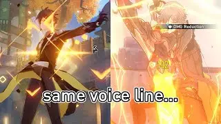Zhongli and Caelus share a voice line!?