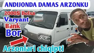 7-Yanvar Andijon mashina bozoridan Damas narxlari,varyant,bank,bolib tolash xamasidan bor,