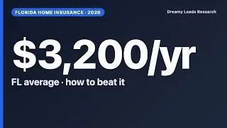 Florida Home Insurance Rates in 2026: The $3,200 Average and How to Beat It